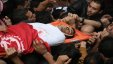 تشييع جثمان الشهيد محمد عماد جوابرة (21 عاما) إلى مقبرة الشهداء بمخيم العروب