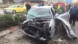 إصابة ثمانية مواطنين في حادث تصادم بين ثلاث مركبات شرق طولكرم
