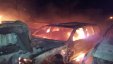 اطفائية بلدية الخليل تُخمد حريق في منطقة سنجر 