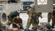 إصابة جندي إسرائيلي إصابة مباشرة بالوجه في المواجهات الدائرة بحارة أبو اسنينه من مدينه الخليل